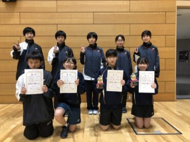 １１月２日（土）　第７５回高岡市新人バドミントン選手権大会