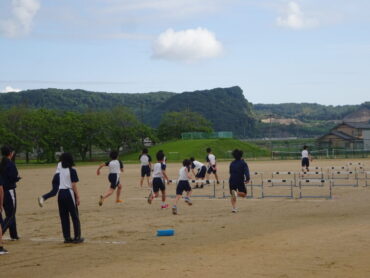 ６年　陸上練習